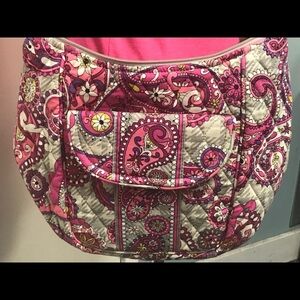 Vera Bradley Pink Paisleys Meet Plaid Print